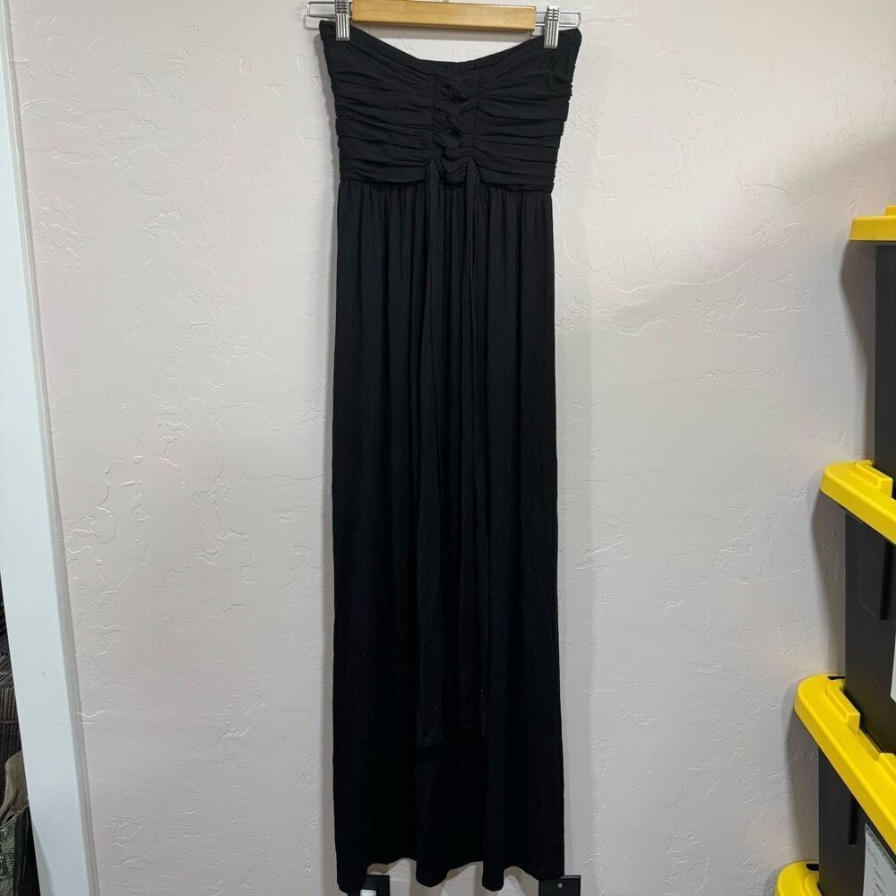NWT Catwalk Studia Strapless Black Maxi, Size Large